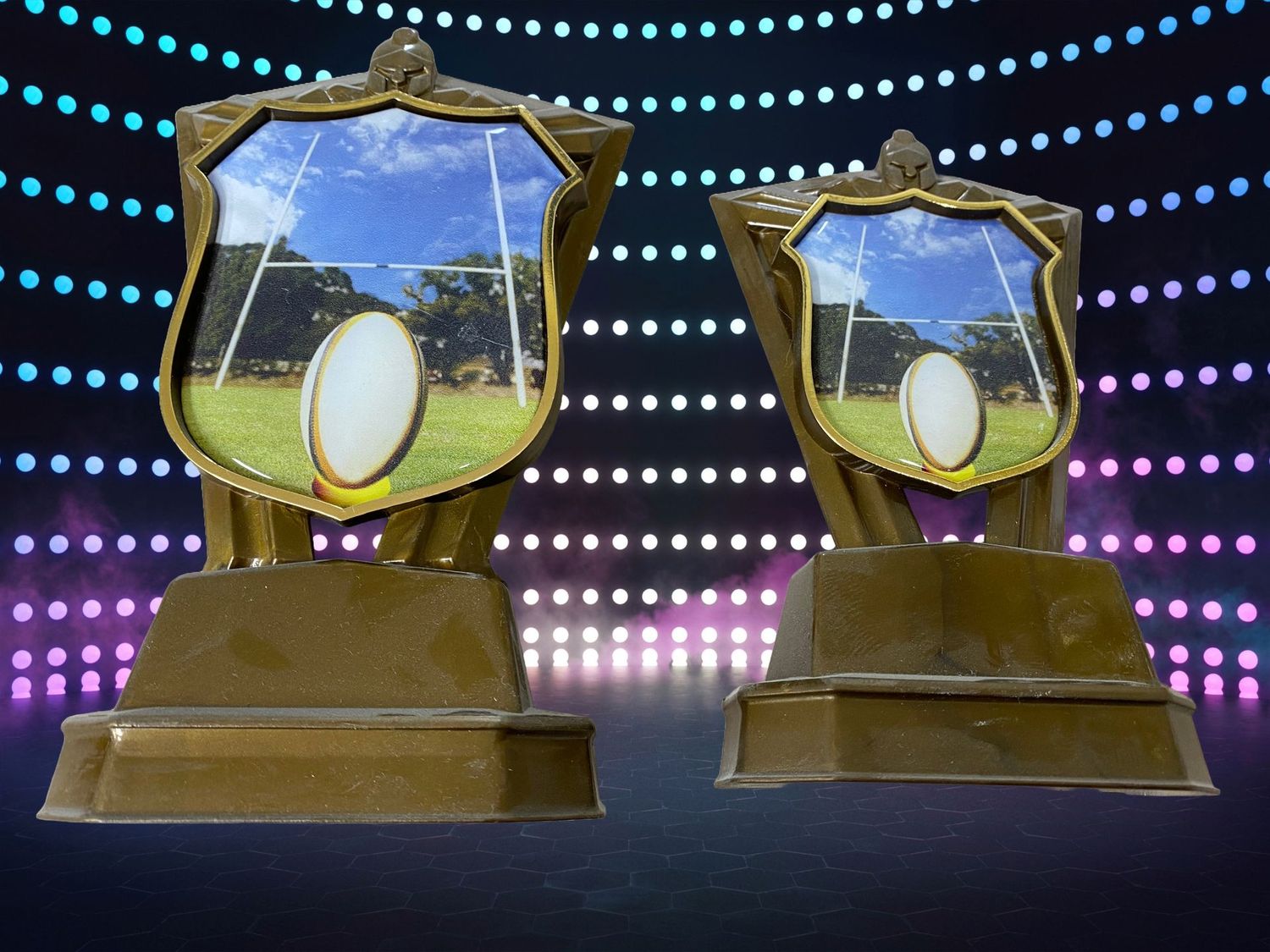 Rugby Shield Shape Award - 2 sizes