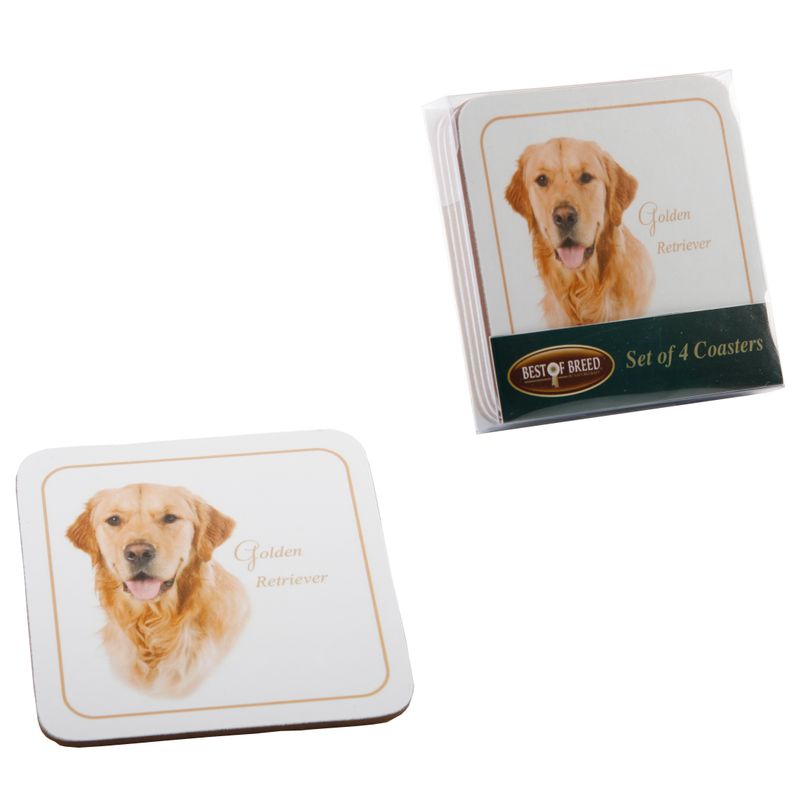 GOLDEN RETRIEVER SET OF 4 COASTERS GOLDEN RETRIEVER SET OF 4 COASTERS