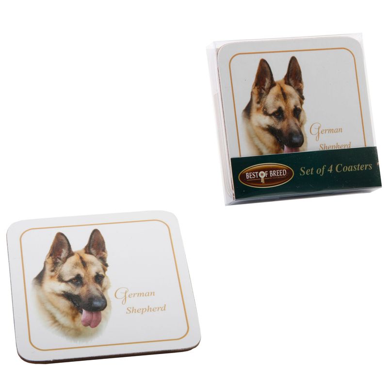 GERMAN SHEPHERD SET OF 4 COASTERS