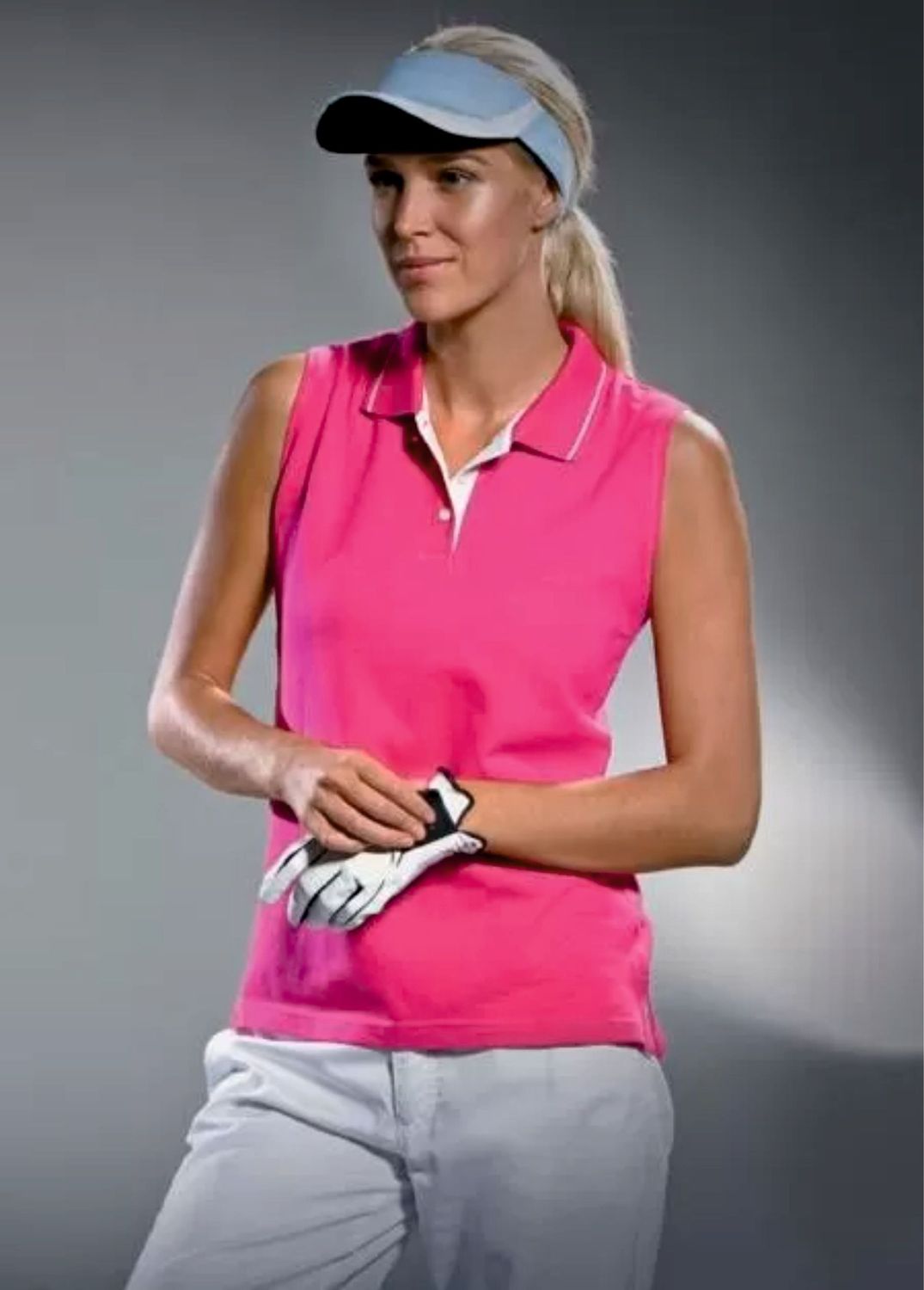 Ladies Sleeveless Kustom Kit Polo Shirt