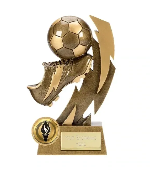 Football boot & ball resin award Football boot & ball resin award