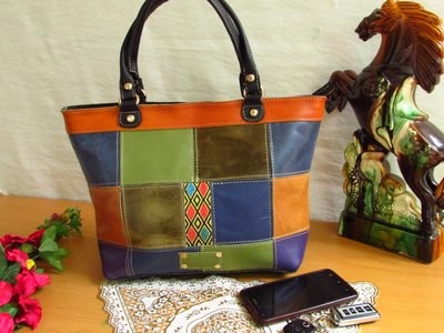 Colorful Leather women handbag Women Handbag