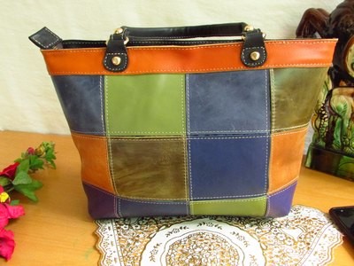 Colorful Leather women handbag Women Handbag