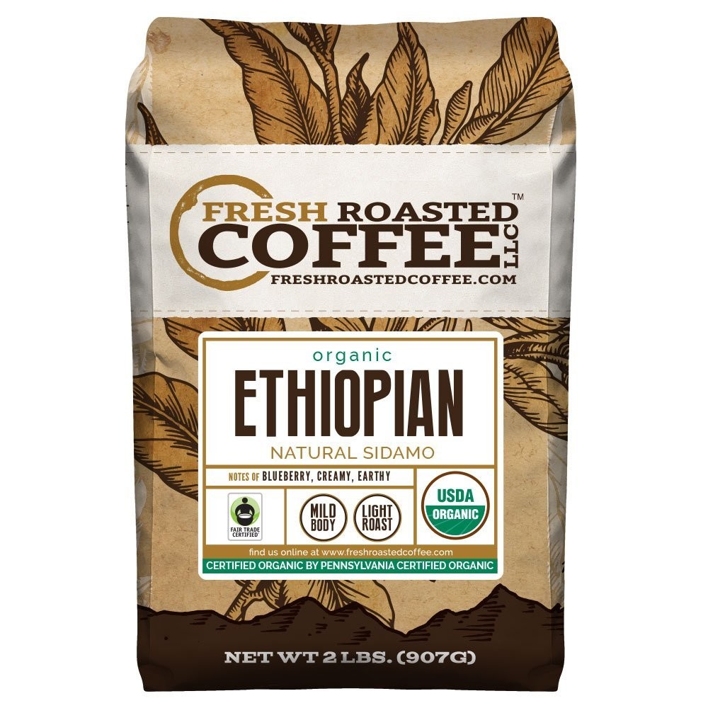 ​Ethiopian Sidamo Water Processed FTO Coffee, Whole Bean