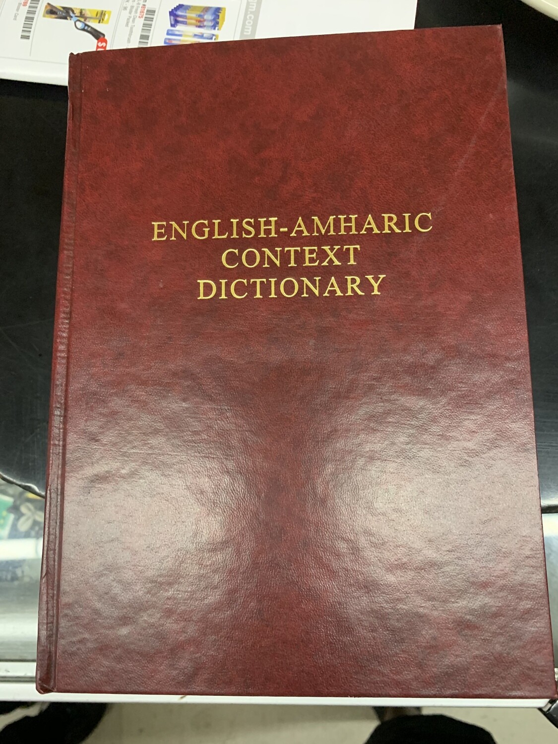 Amharic English Context Dictionary