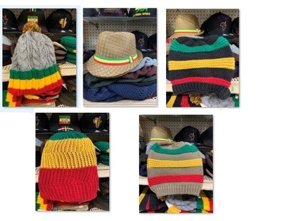 Ethiopian flag hats