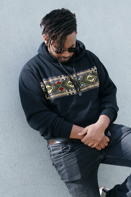 Tilet Hoodie ኮፍያ ያለው ባለ ጥለት ጃኬት