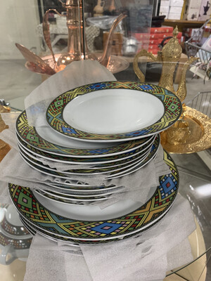 Dinner Plate Set የምግብ ሳህን 