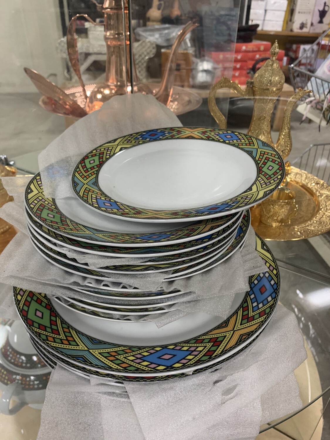 Dinner Plate Set የምግብ ሳህን - 37 piece