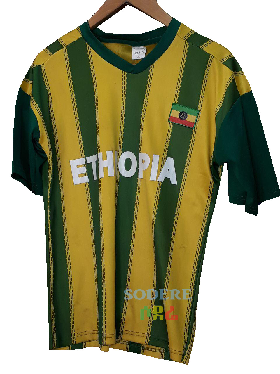 የኢትዮጵያ ማልያ እጅጌ ጉርድ ቲሸርት Ethiopian National Team T-shirt
