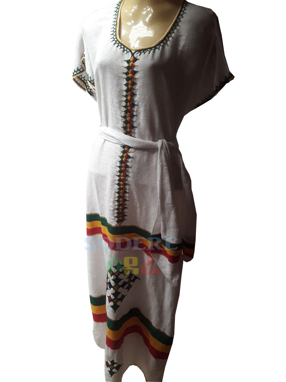 የኢትዮጲያ ባንዲራ ያለው የሴቶች ረጅም ቀሚስ Ethiopian Women Long Dress / free size