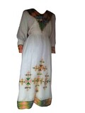 ረዘም ያለ የሀበሻ ቀሚስ  Ethiopian Traditional Long Dress