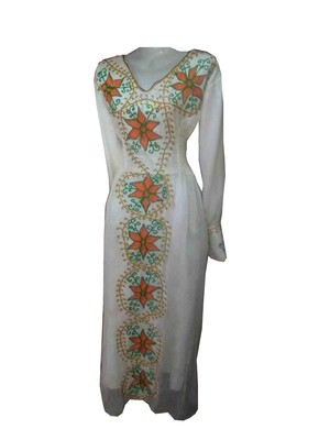ረዘም ያለ የሀበሻ ቀሚስ  Ethiopian Traditional Long Dress