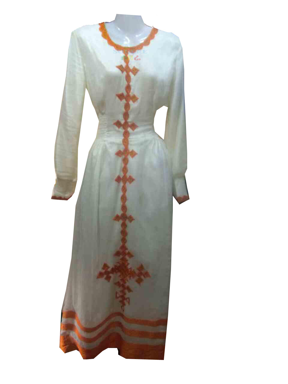 ረዘም ያለ የሀበሻ ቀሚስ / Ethiopian Traditional Long Dress