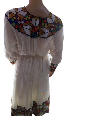 ረዘም ያለ የሀበሻ ቀሚስ Ethiopian Traditional Long Dress