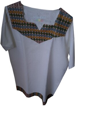 በጥለት የተሰራ የወንዶች አላባሽ Men T-shirt
