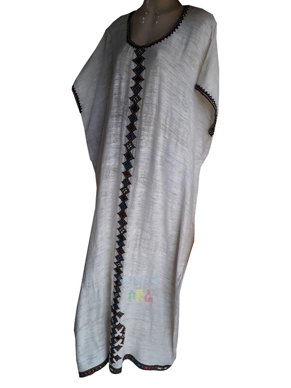 ረዘም ያለ የሀበሻ ቀሚስ / Ethiopian Traditional Long Dress