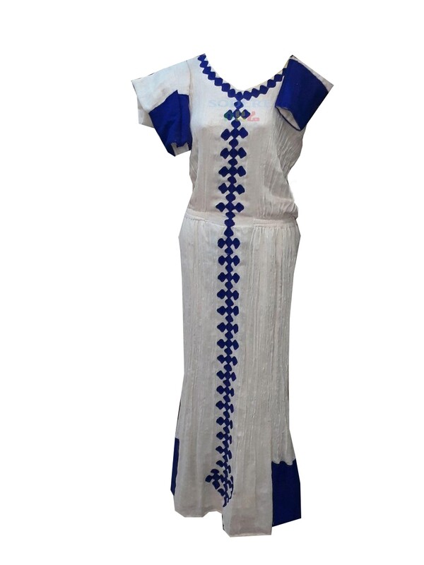 ረዘም ያለ የሀበሻ ልብስ Ethiopian Traditional Long Dress