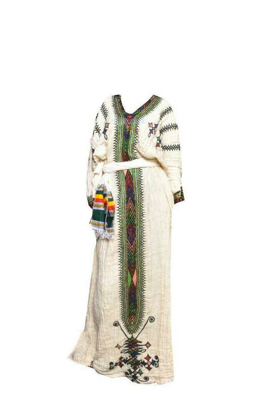 የጎንደር ባህላዊ ልብስ Gondar Traditional Dress / free size