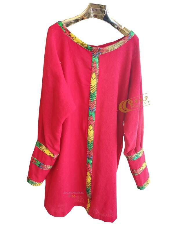 የሴቶች አላባሽ ወይም ቀሚስ  Ethiopian Traditional Women Short Dress / Designed By ዩቶጲያ Traditional Cloth