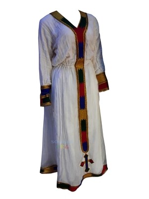 ረዘም ያለ የሀበሻ ቀሚስ  Ethiopian Traditional Long Dress