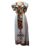 ረዘም ያለ የሀበሻ ቀሚስ  Ethiopian Traditional Long Dress