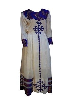ረዘም ያለ የሀበሻ ቀሚስ  Ethiopian Traditional Long Dress