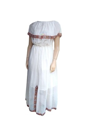 ረዘም ያለ የሀበሻ ልብስ  Ethiopian Traditional Long Dress / free size