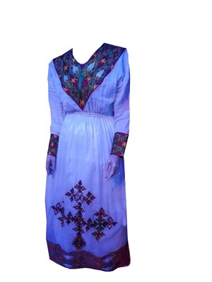 ረዘም ያለ የሀበሻ ቀሚስ  Ethiopian Traditional Long Dress