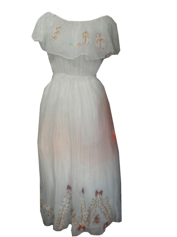 ረዘም ያለ የሀበሻ ቀሚስ  Ethiopian Traditional Long Dress