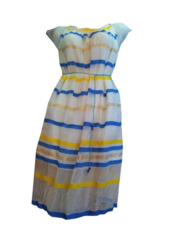 አጠር ያለ የሀበሻ ልብስ  Ethiopian Traditional Short Dress