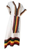 ረዘም ያለ የሀበሻ ቀሚስ  Ethiopian Traditional Long Dress