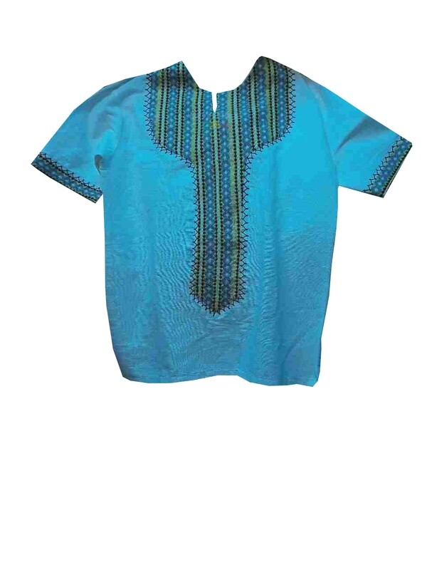 በጥልፍ የተሰራ ባህላዊ የወንዶች አላባሽ T-shirt for Men