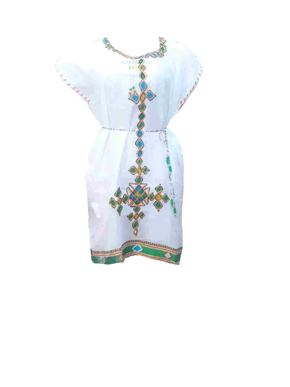 አጠር ያለ የሀበሻ ልብስ Ethiopian Traditional Short Dress