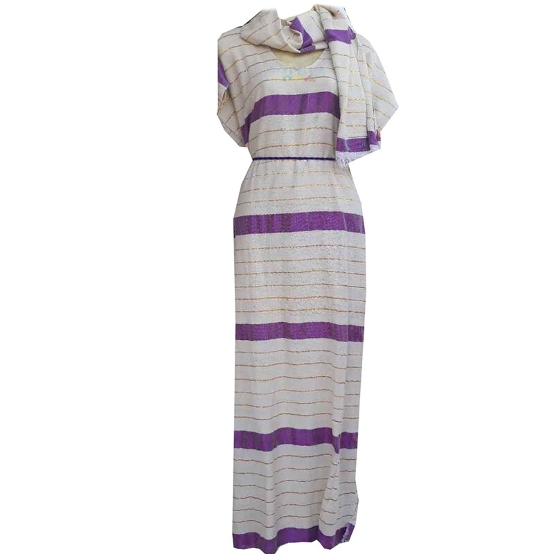ረዘም ያለ የሀበሻ ቀሚስ  Ethiopian Traditional Long Dress