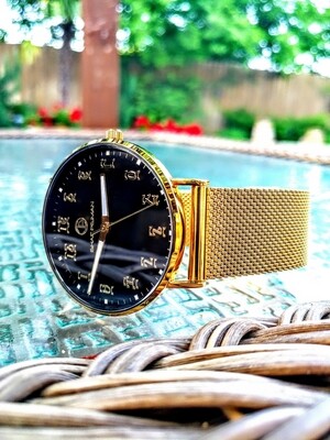 የወንዶች የግዕዝ ቁጥር ያለው ሰዓት  Ethiopian Gentleman&#39;s Stainless steel Japan Quartz watch