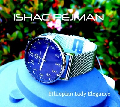የሴቶች የግዕዝ ቁጥር ያለው ሰዓት  Ethiopian Lady Elegance Stainless steel Japan Quartz watch