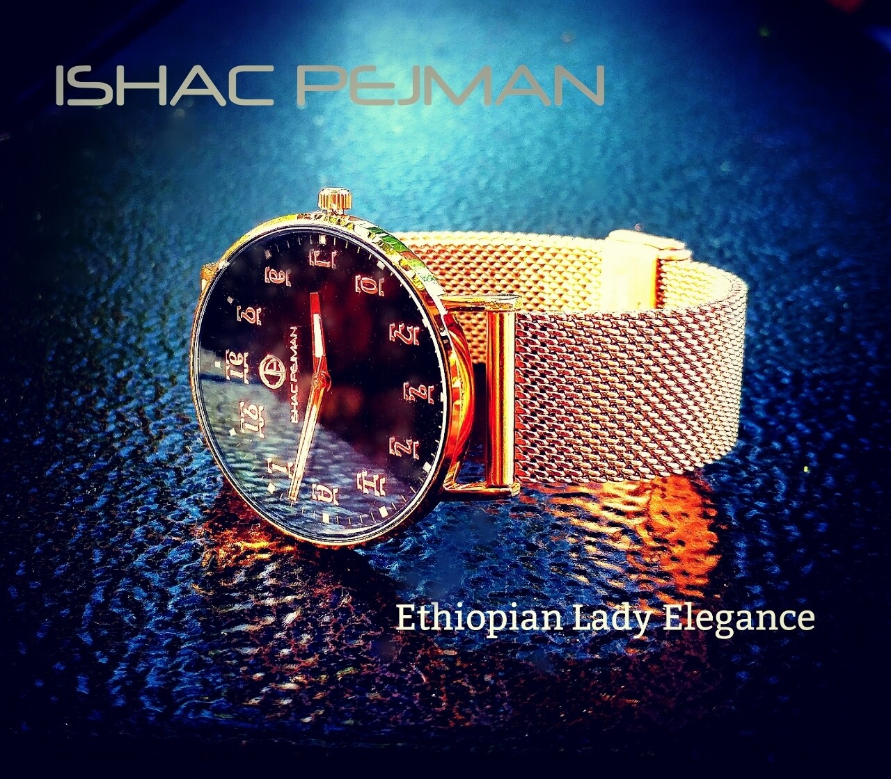የሴቶች የግዕዝ ቁጥር ያለው ሰዓት  Ethiopian Lady Elegance Stainless steel Japan Quartz watch