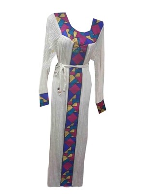 ረዘም ያለ የሀበሻ ቀሚስ  Ethiopian Traditional Long Dress