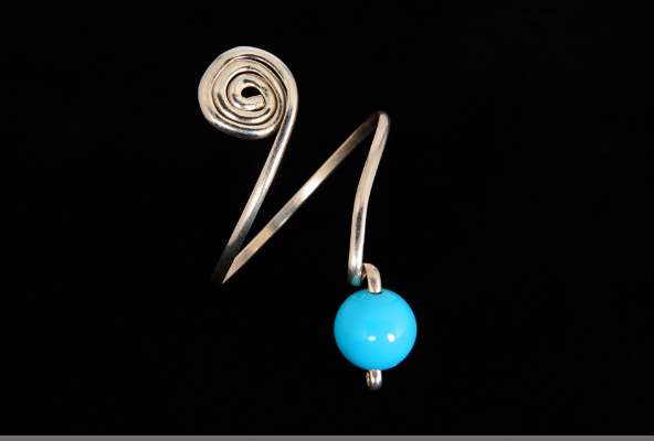 Silver Turquoise Bangle Bracelet