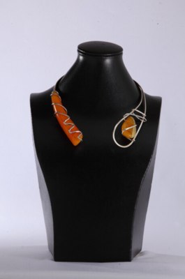 Silver Russian Amber Necklace