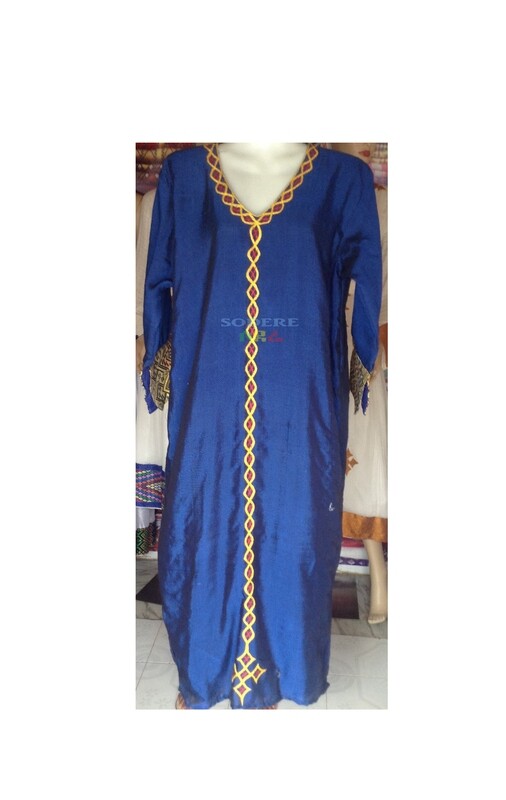 ረዘም ያለ የሀበሻ ቀሚስ  Ethiopian Traditional Long Dress