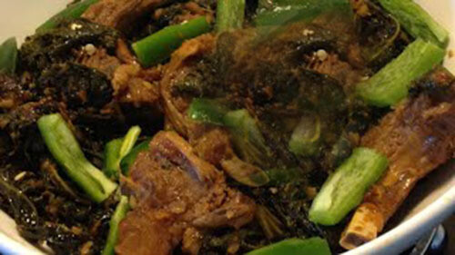 ጎመን በስጋ (Collard Green With Meat)