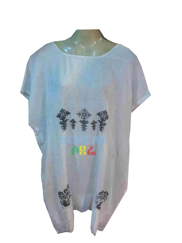የሴቶች አላባሽ  Ethiopian Traditional Women Top Free Size