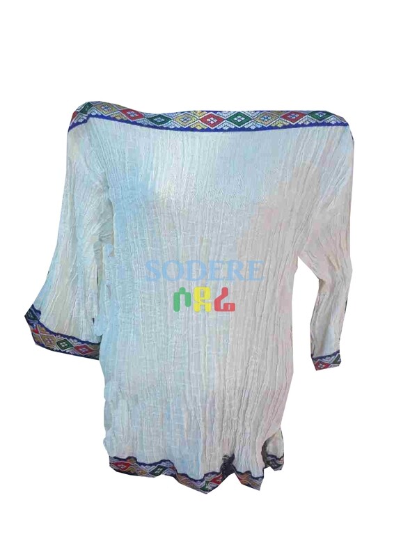 የሴቶች አላባሽ  Ethiopian Traditional Women Top Free Size