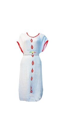አጠር ያለ የሀበሻ ቀሚስ  Ethiopian Traditional  Dress