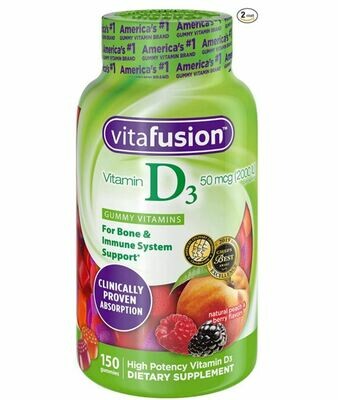 ቫይታሚን ዲ3 D3 Gummy, 150 ct