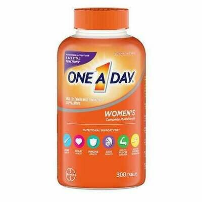 በቀን አንድ መልቲ ቫይታሚን ለሴቶች One A Day Women&#39;s Multivitamin, 300 Tablets