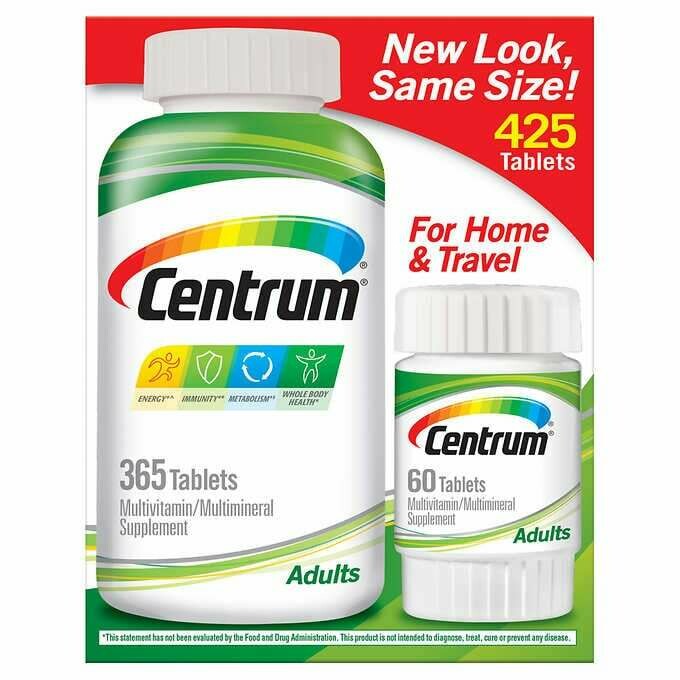 መልቲ ቫይታሚን Centrum Adults Multivitamin, 425 Tablets