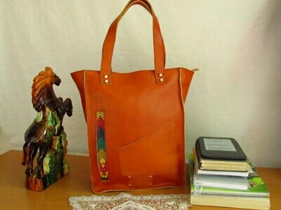 Bown Leather Shopping Bag -Large Shopping Bag